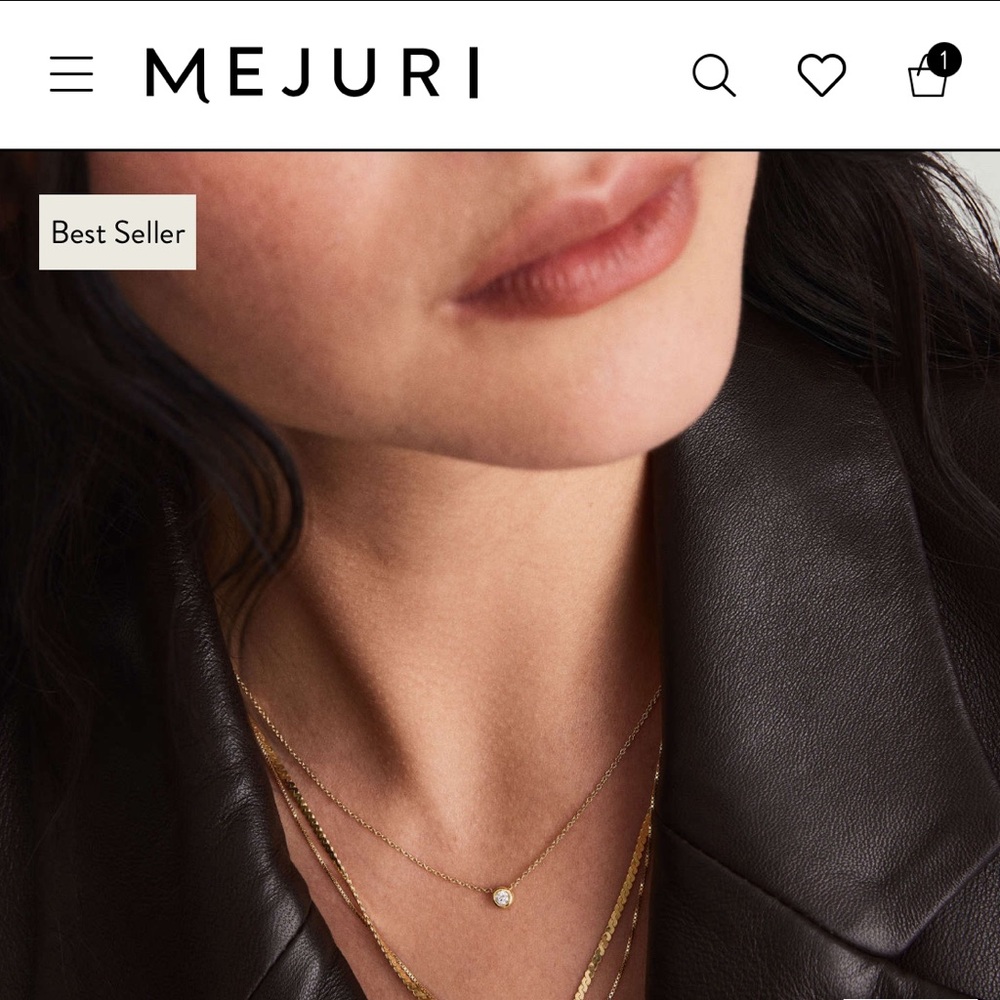 Mejuri diamond necklace- best seller